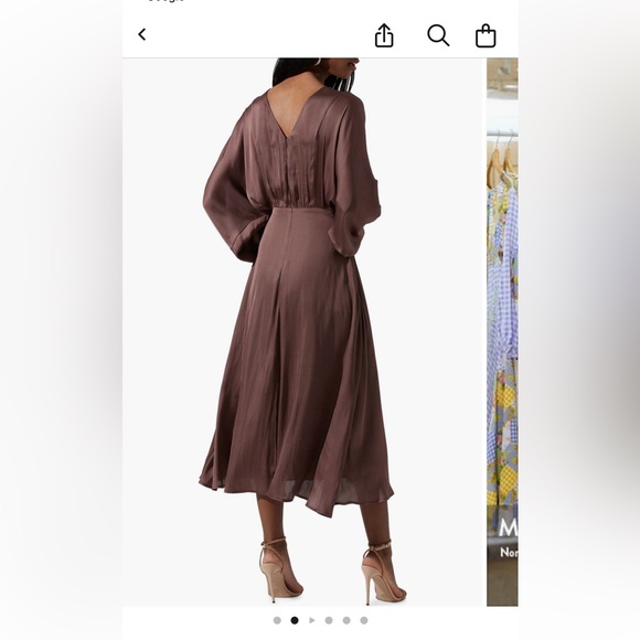 ASTR THE LABEL - Elegant Brown Long Sleeve Dress - Picture 3 of 3